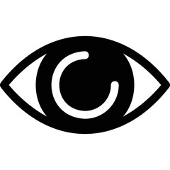 Simple vector icon eye