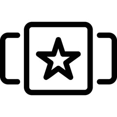 Simple vector icon star