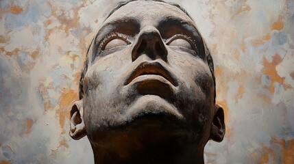 Sculptural Face: A Contemplative Portrait