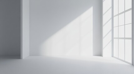 Obraz premium White office, mock up wall, blank. Generative AI