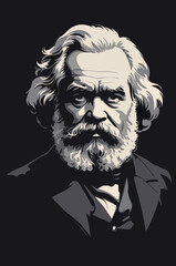 Portrait von Karl Marx