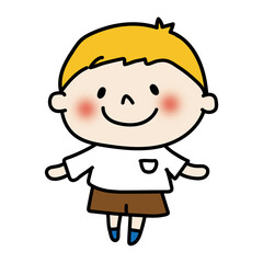 Obraz premium 金髪の子供（男の子）