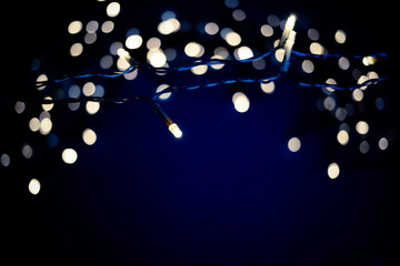 colorful christmas lights holiday background