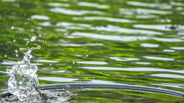Slow Motion: A Common Kingfisher Catching Fish.