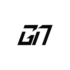 GN monogram logo design letter text name symbol monochrome logotype alphabet character simple logo