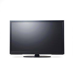 Modern tv standing on white background