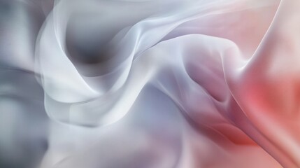 Obraz premium Abstract Silk Fabric Drapery in Pastel Hues