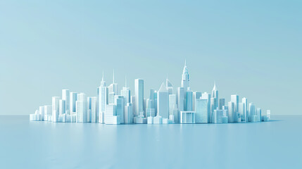 Fototapeta premium abstract city skyline