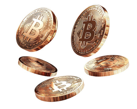 a group of gold coins