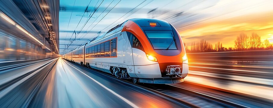 Analyze the relative efficiency (speed, capacity, and utilization), environmental impact (greenhouse gas emissions, air and noise pollution, land use), and cost effectiveness (operating costs