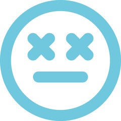 Fototapeta premium Emoji-Dizzy-Neutral icon logo design