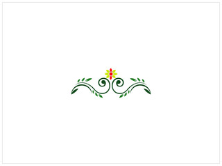 Flower and tree logo design , vector , illustration and isolate template which contain a brand name or identity .