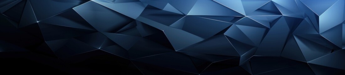 Fototapeta premium Abstract Dark Blue Geometric Polygonal Pattern