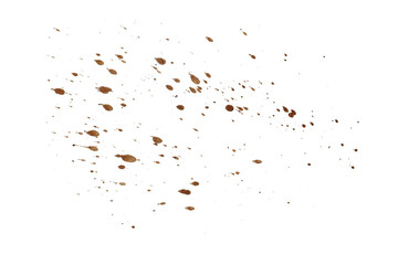 mud splash isolated transparency background..