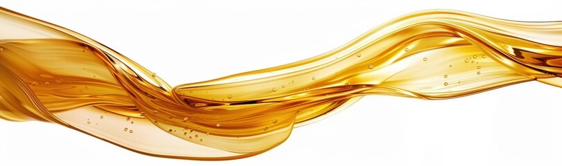 Golden Liquid Flowing in Elegant Waves