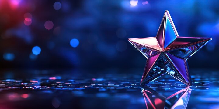 An artistic design of a star award graphic, highlighting creativity and excellence in a visual format.
