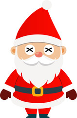 Cute Santa Claus cartoon, merry christmas