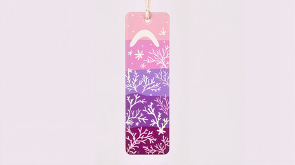 Gradient bookmark with modern Aboriginal art motifs