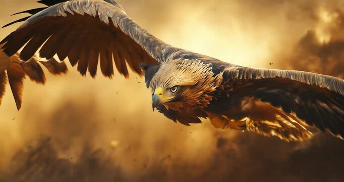 eagle in flight