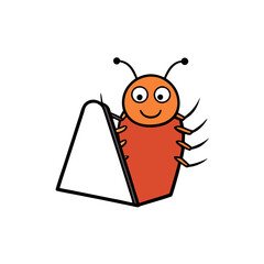 booklice vector illustration