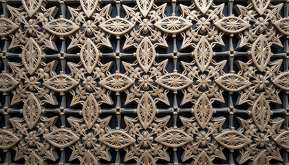 Luxurious Golden Baroque Pattern in Metallic Finish for Elegant Interior Design