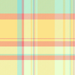 Menu seamless texture plaid, workshop check textile vector. Britain tartan pattern fabric background in yellow and light colors.