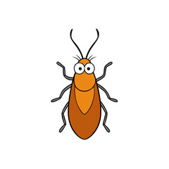 squash bug vector illustration