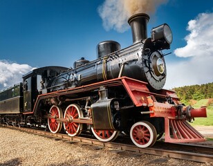 Fototapeta premium Steam Locomotive in Action