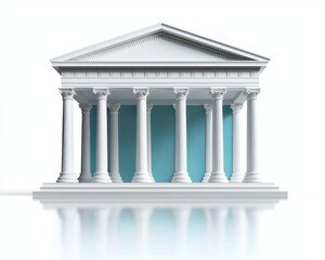 Fototapeta premium Classical Architectural Structure with Columns and Elegant Design