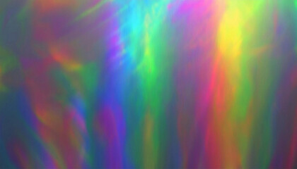 Abstract Vintage Holographic Light Leaks with Rainbow Prism Effect