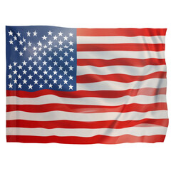 Obraz premium A red, white, and blue American flag