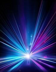 Obraz premium A vibrant burst of light rays against a dark background
