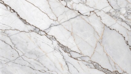 A luxurious white marble slab with delicate grey veins, isolated on a bright background