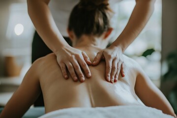 Chiropractic care treatments with patients receiving back adjustments