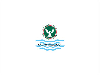 California logo design , vector , icon , illustration which contain a country map identity .