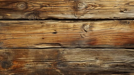 Fototapeta premium Rustic wooden planks, rich in texture and warm brown tones. Perfect for backgrounds.