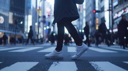 Pedestrian Crossing: A marked section of the road where pedestrians are permitted to cross, designed to ensure safety through signage or traffic signals.
