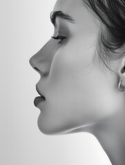 modern jewelry design, vogue-style photoshoot showcasing jewelry with a nature-inspired design, combining raw materials and light gold for a minimalist scandi look shot in macro with ultra-fine