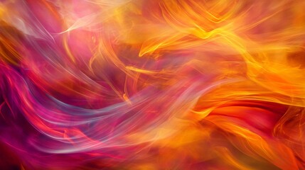 Obraz premium Abstract Swirling Colors in Warm Tones