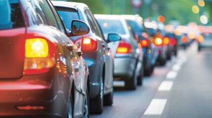 Congestion: A situation where roads are overcrowded, leading to slow traffic flow and delays due to an excessive number of vehicles on the road.
