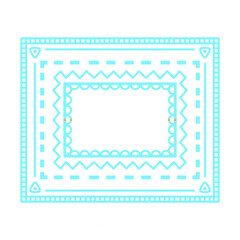 Doodle mandala point and line abstract and cute hand draw illustration inspired from swimming pool that can be use for social media, sticker, wallpaper, e.t.c with aesthetic light green mint color