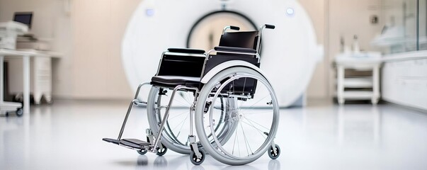 MRI-compatible wheelchair enhancing mobility within radiology settings, adaptive radiology equipment, inclusive design