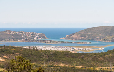 Knysna Heads, Garden Route, South Africa scenic view of a holiday or vacation destination concept travel and tourism