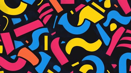 Obraz premium Abstract Colorful Shapes Pattern Design