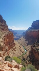 Naklejka premium Grand Canyon Vista River Valley Scenic View