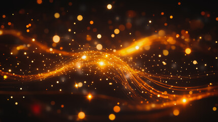 Obraz premium Abstract business connection of lines from nodes It is connected to endless nodes and represents the innovation of communication in the network.