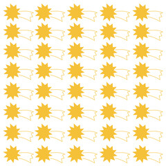YELLOW CHRISTMAS STARS DESIGN PATTERN TEXTURE BACKGROUND VECTOR
