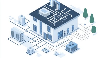 Fototapeta premium graphic resource for hvac system 