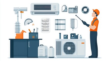 graphic resource for hvac system	