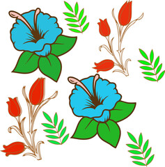 seamless pattern with flowers